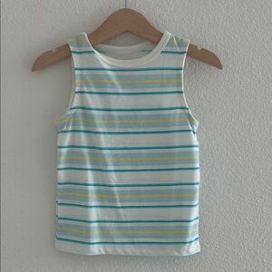 Cat & Jack Blue and Yellow Striped Tank Top